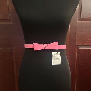 Kate Spade Pink Bow Accent Belt